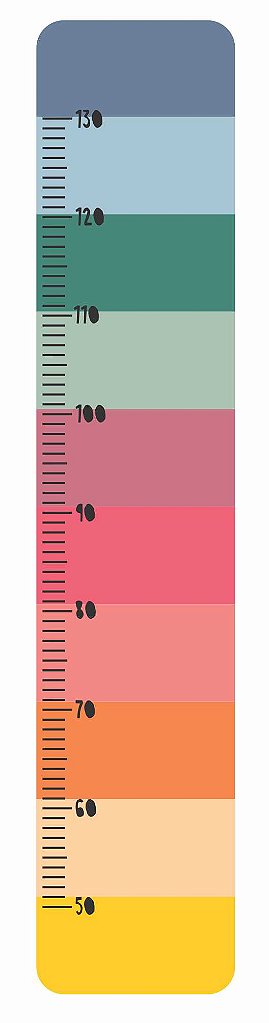 Régua de Crescimento Paleta de Cores