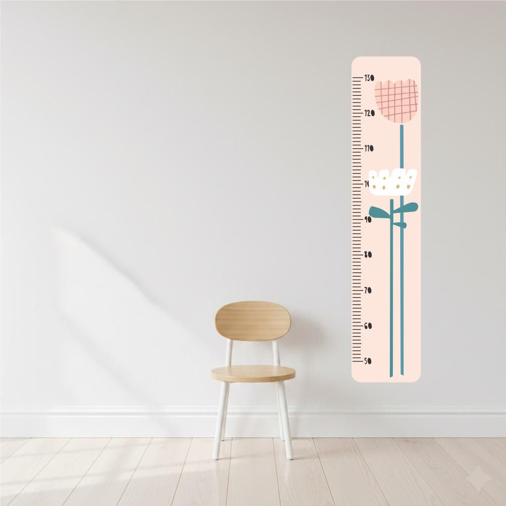 Régua de Crescimento Duas Flores