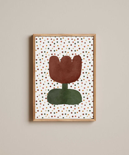 Quadro Aquarelado Tulipa