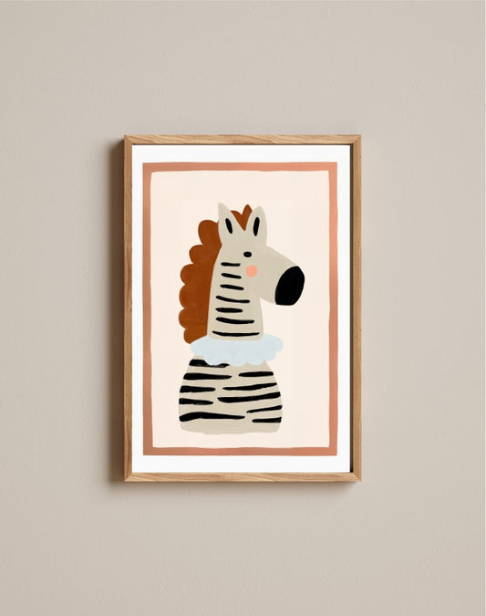 Quadro Aquarelado Zebra